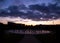 Cloudy sunset at Milton Keynes Rose Campbell Park