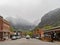 Cloudy view of the Telluride town