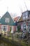 Cloudy Volendam , a town in North Holland