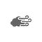 Cloudy, wind icon. Element of weather sign icon