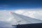 Cloudy wing airplane cloud sky view