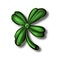 Clover cloverleaf green grass festival icon logo Ireland