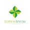 Clover green luck icon simple elements logo