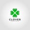 Clover Heart Logo Template