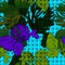 Clover jungle pattern flowers abstract