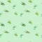 Clover leaf seamless watercolor pattern. Particks background in tender green tone