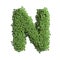 Clover letter N - Capital 3d spring font - suitable for Nature, ecology or environment related subjects