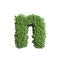 Clover letter N - Small 3d spring font - Suitable for Nature, ecology or environment related subjects