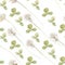 Clover. Seamless watercolor pattern on white. Art floral background