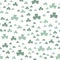 Clover three-leaf green pattern seamless.