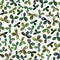 Clover watercolor green herbal organic nature floral seamless pattern illustration
