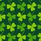 Cloverleaf Seamless Saint Patrick`s Day Pattern