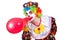 Clown with balloons