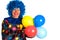 Clown with balloons