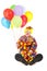 Clown with Big Feet and Balloons