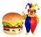 Clown with Burger