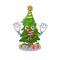 Clown christmas tree toy shaped a character