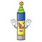 Clown cute cartoon on the glue stick