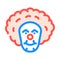 clown fear color icon vector illustration