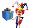 Clown with Gift box