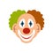 Clown icon flat