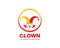 clown illustration vector icon design