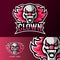 Clown mask sport or esport gaming mascot logo template