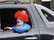Clown With Red Wig
