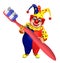 Clown with Tooth brush