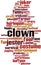 Clown word cloud