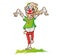 Clown zombie mascot cartoon