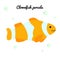 Clownfish Cartoon tropical fish with water bubbles. character smiling happily of sea animal Print for clothes, baby shower