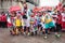 Clowns taking part in Stramilano half marathon