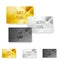 Club member metal modern cards template