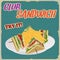 Club Sandwich retro poster