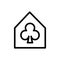 Clubhouse icon, vector illustration