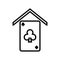 Clubhouse icon, vector illustration