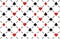 Clubs , diamonds , hearts and spades seamless patt