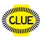 CLUE stamp on white