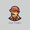 Clueless man in a cap and glasses. Vector illustration