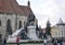 Cluj-Napoca RO, September 23th: Matei Corvin monument from Union Square of Cluj-Napoca from Transylvania region in Romania