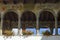 Clusone, Bergamo, Italy: historic  palazzo comunale, court