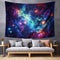 Clustered Cosmos - A Captivating Image of Vibrant Star Clusters in a Dreamlike Art Style