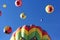Clustered Hot Air Balloons over Reno, NV
