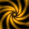 clustered yellow gold spirals on a black background