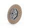 Clutch disc car on white background