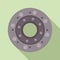 Clutch disk icon flat vector. Auto kit