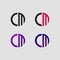 CM initial letter logo vector template | Creative modern monogram Circle logo