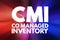 CMI - Co Managed Inventory acronym, business concept background