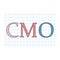CMO Chief Marketing Officer written on checkered paper sheet-